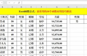 深入理解表格函数公式（帮助您掌握表格函数公式的完整指南）