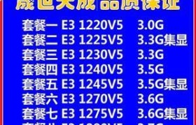 E31270CPU的性能分析与评价（一款强劲稳定的处理器，助力高效运算）